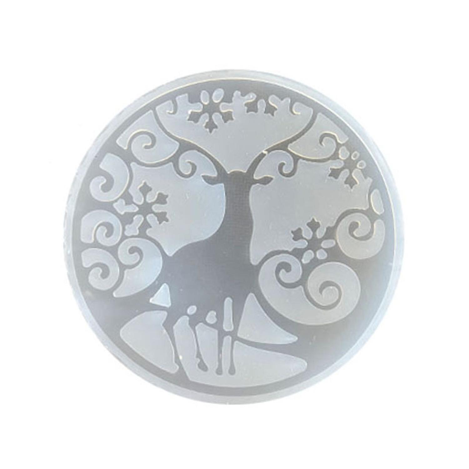 Silicone Mold Easy Release Reusable Non-stick Clear Texture DIY Craft Round Butterfly Elk Owl Patter