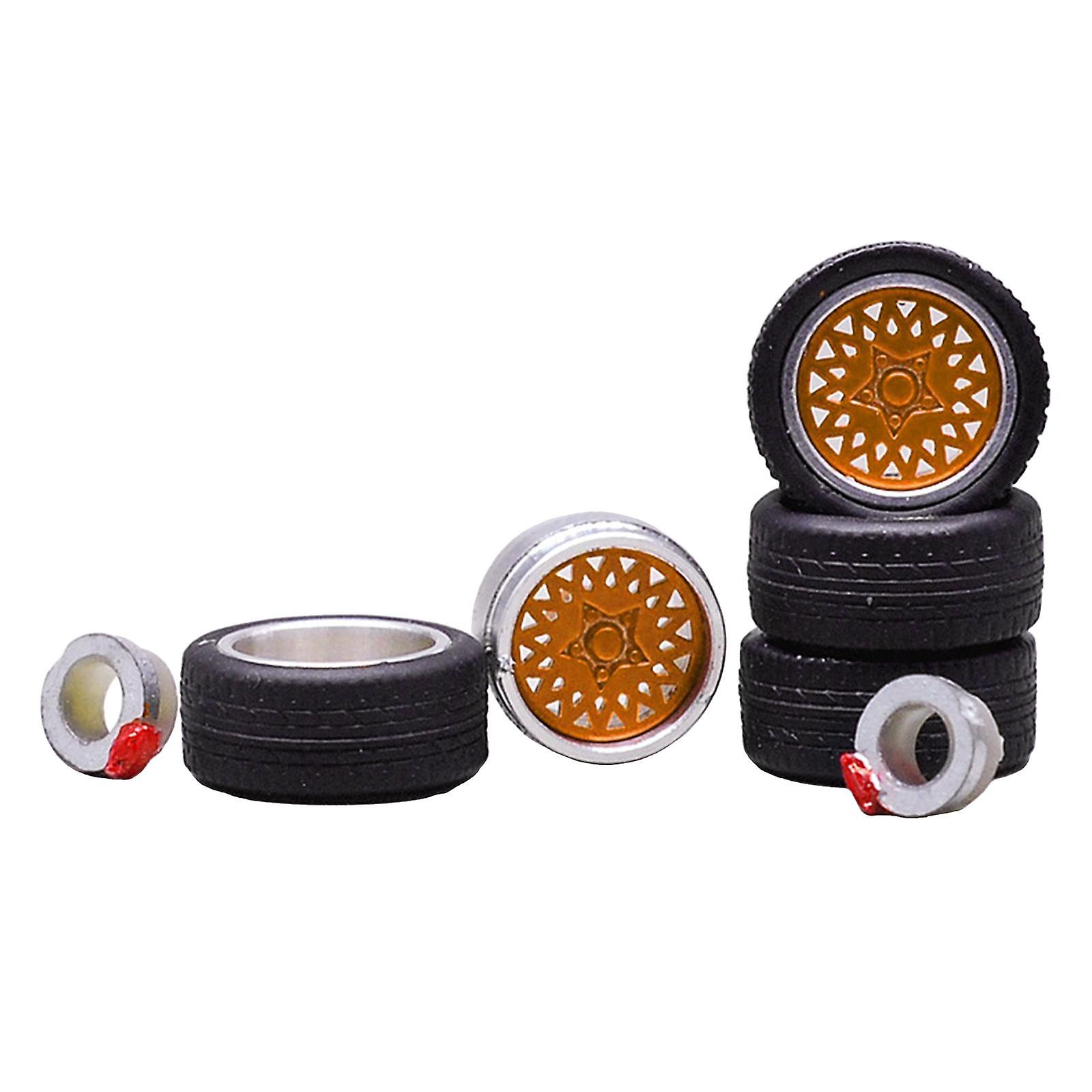 4x RC Wheels Tires Vehicle Accessory Part Rubber Tire for RC Car Crawler red