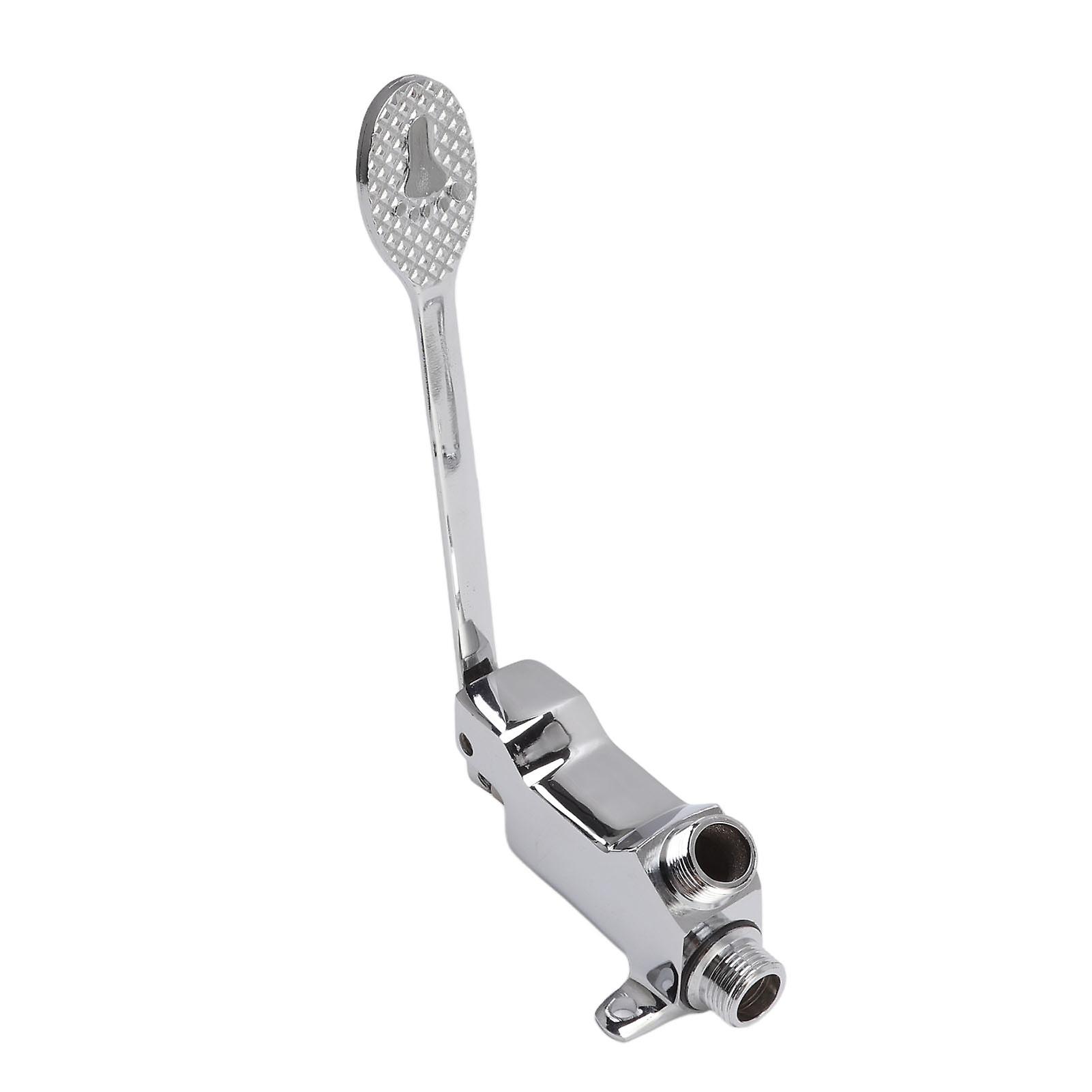 Foot Pedal Faucet Set Foot Pedal Control Valve Faucet Stainless Steel Kitchen Sink Water Tap Vertical Basin Switch Faucet