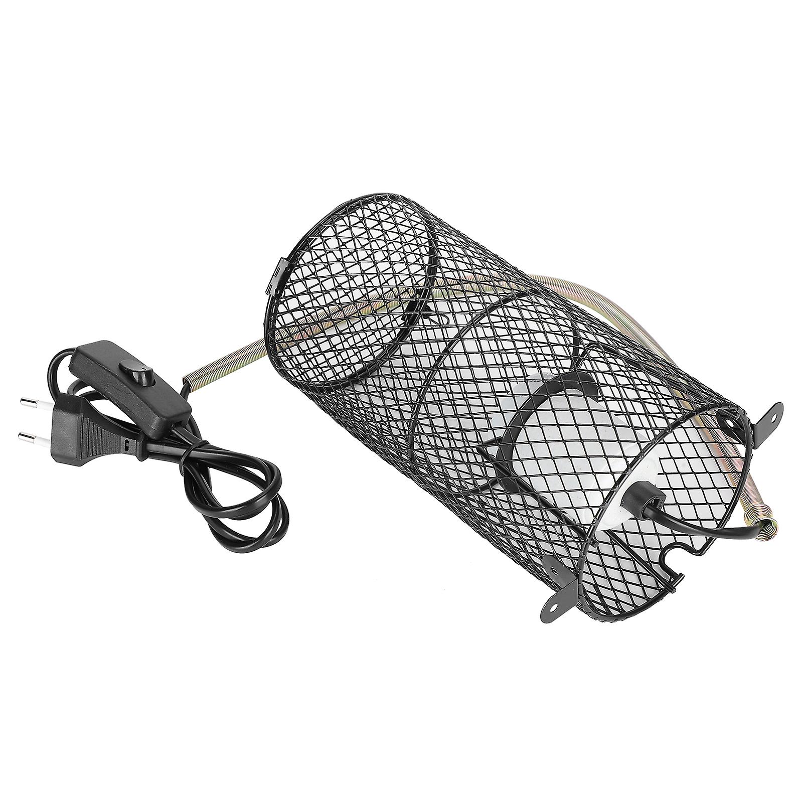 Reptile Anti Scald Lampshade Ceramic Heating Lamp Holder for Pet Snake Lizard TortoiseEU Plug 220