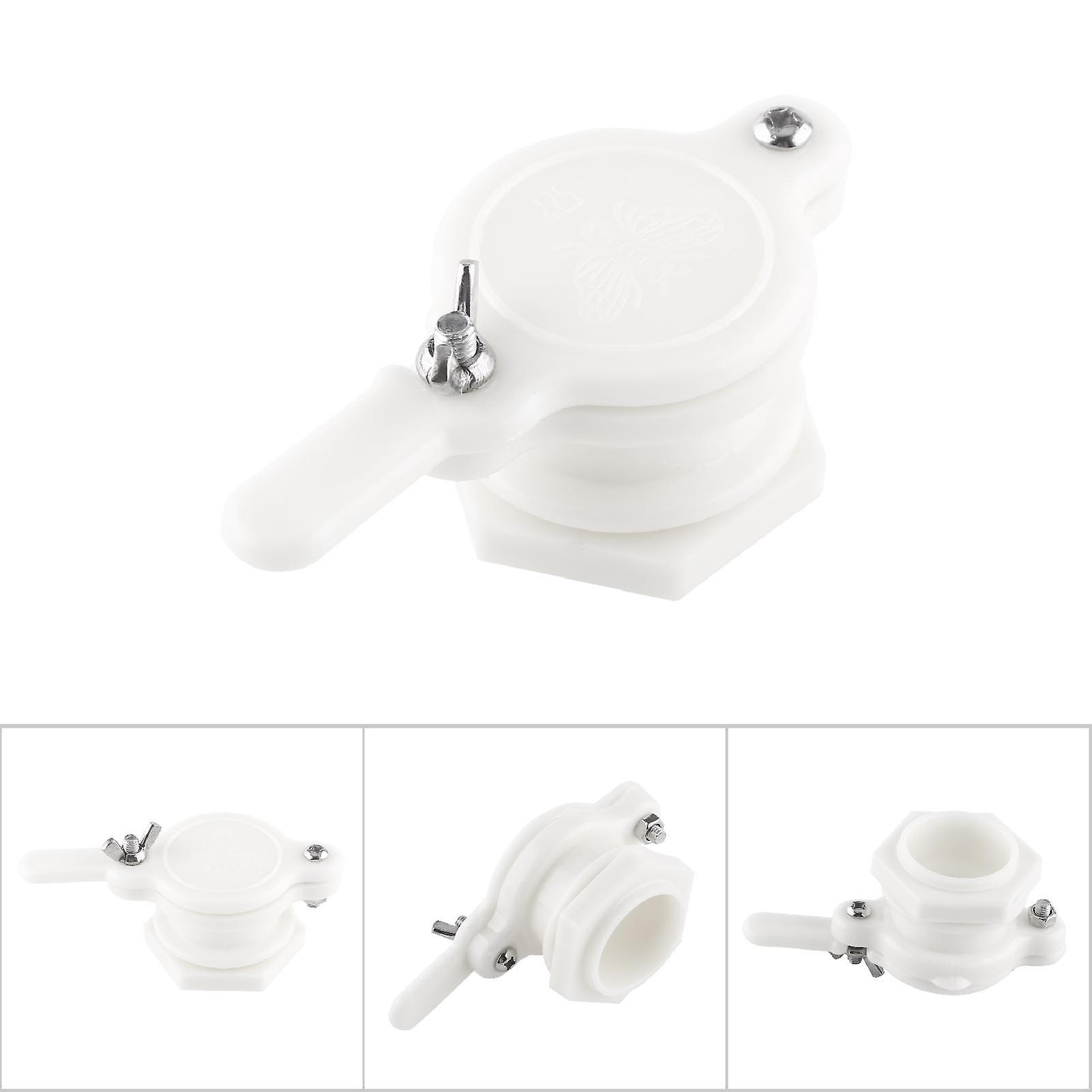 Plastic Honey Gate Valve 12x5.6x4.5cm White Beekeeping Tool