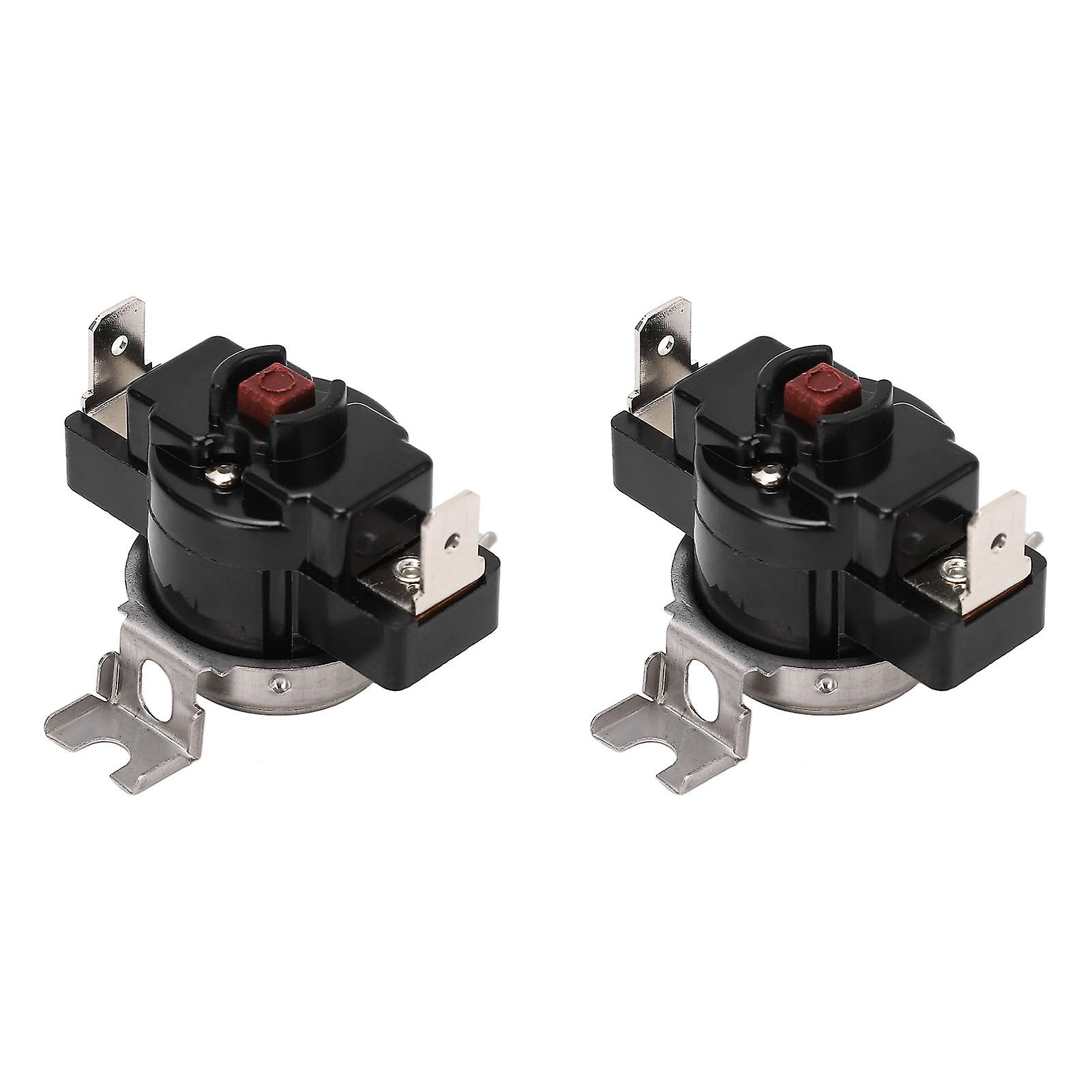 2Pcs Thermal Control Switch Manual High Power U Shaped Cover 25A 250V for Thermostat