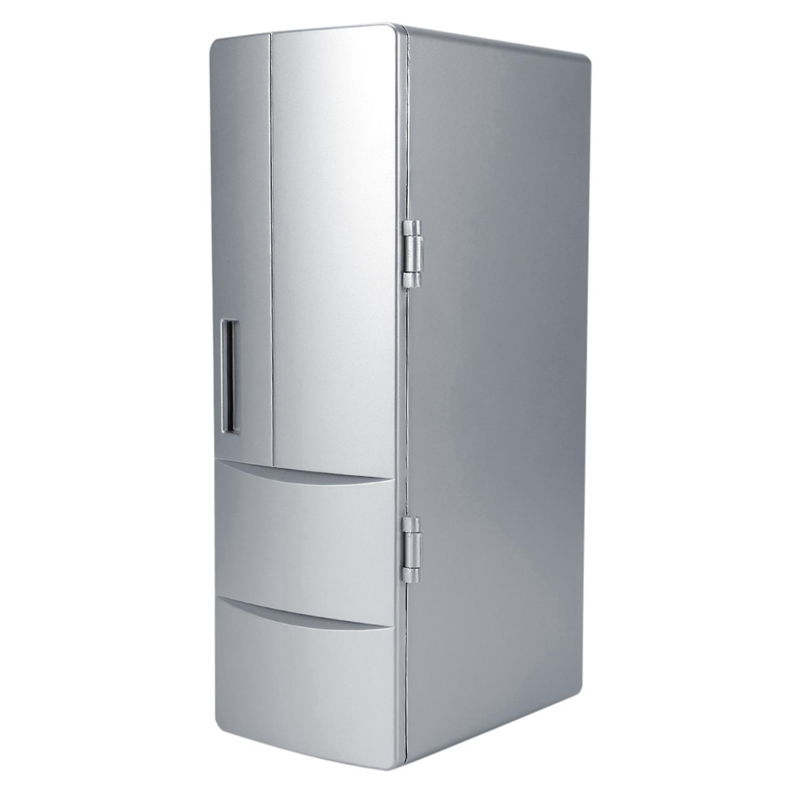 Mini Refrigerator, Portable USB Mini Refrigerator, Portable Cans Beer Cooler Small Drink Fridge for Home Office Camping Car