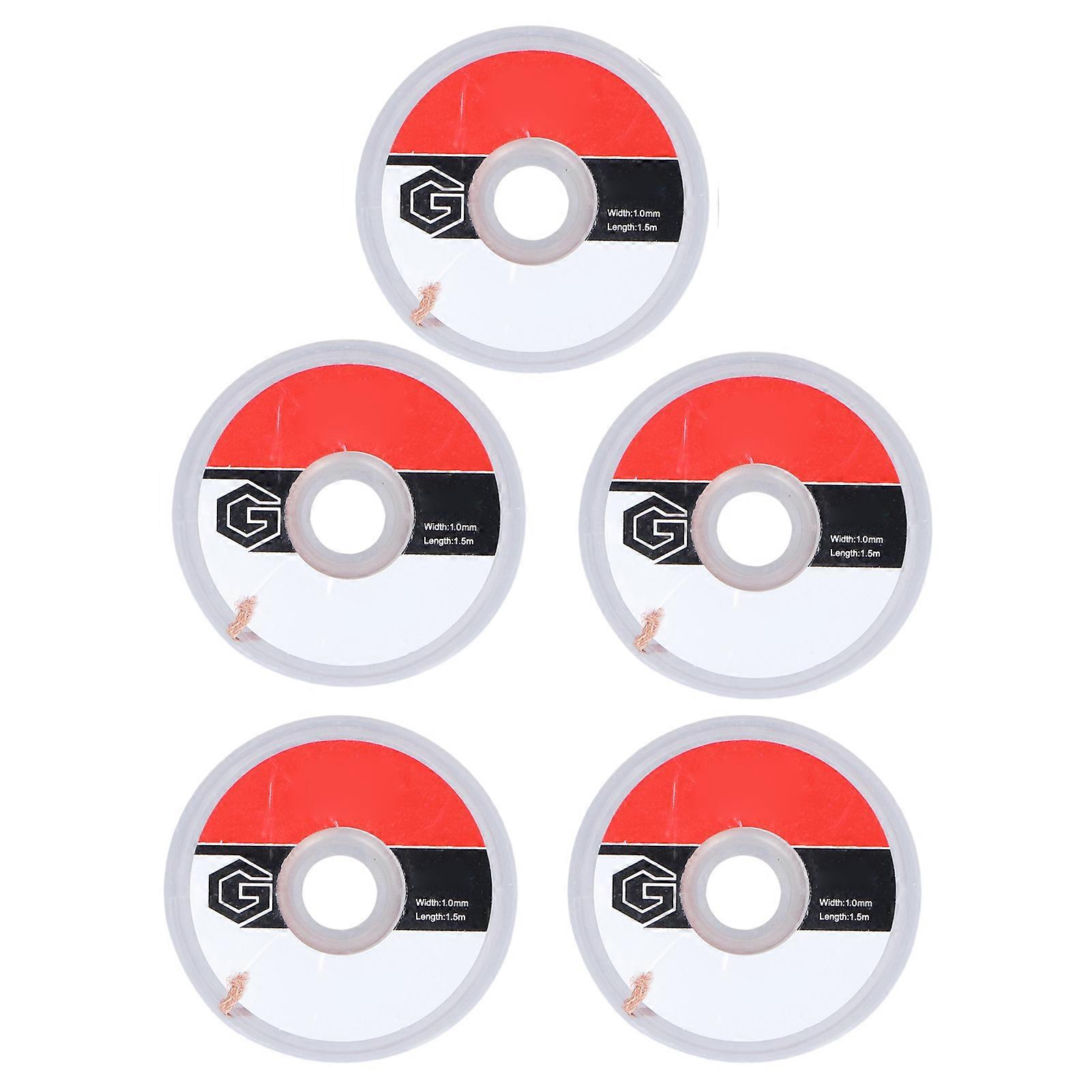 5Pcs TGK - 1015 Oxidation Resistant Solder Wick for Desoldering Electrical Components