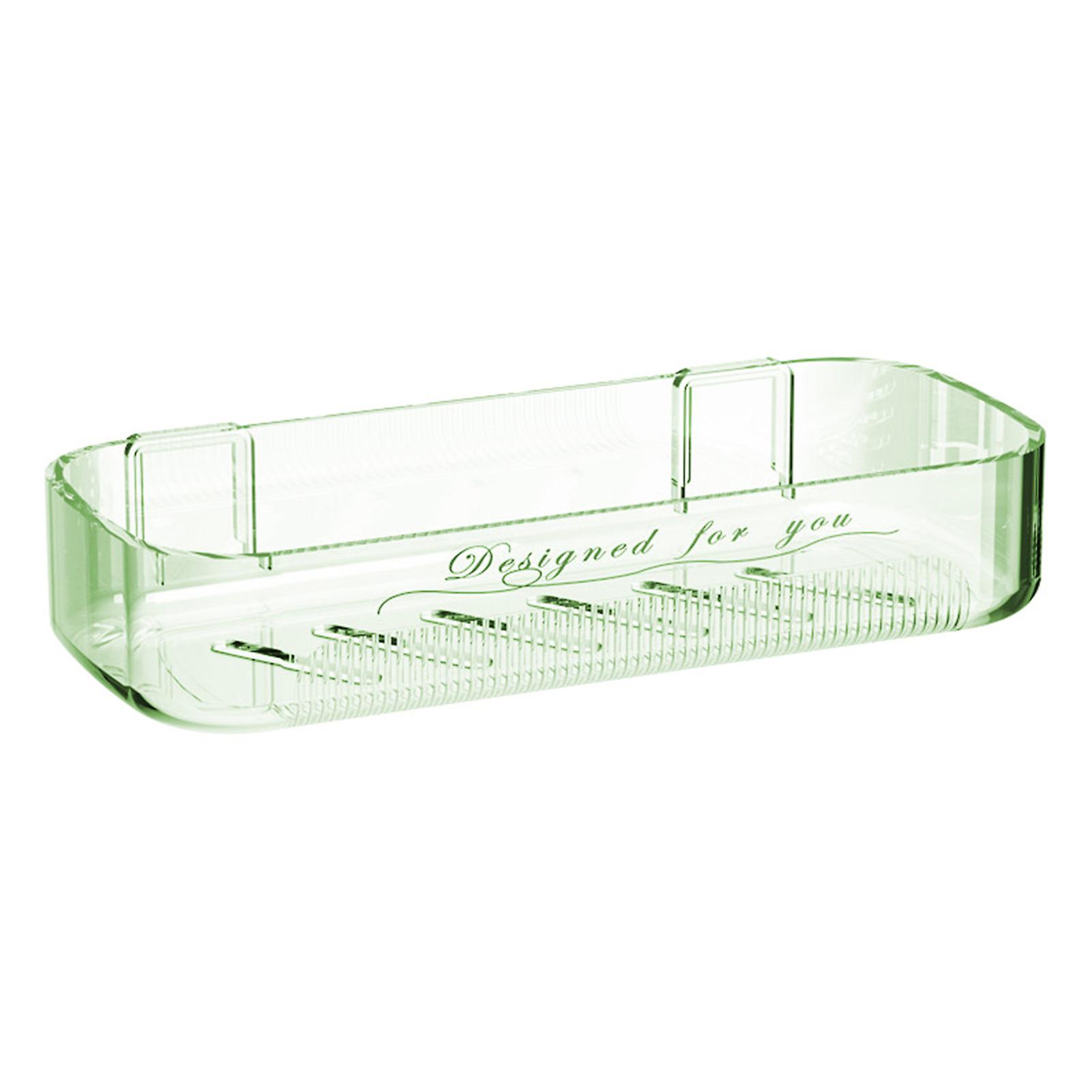 Transparent Wall Mounted Drainage Shelf Moisture Resistant Toiletries Organiser for Inside Shower