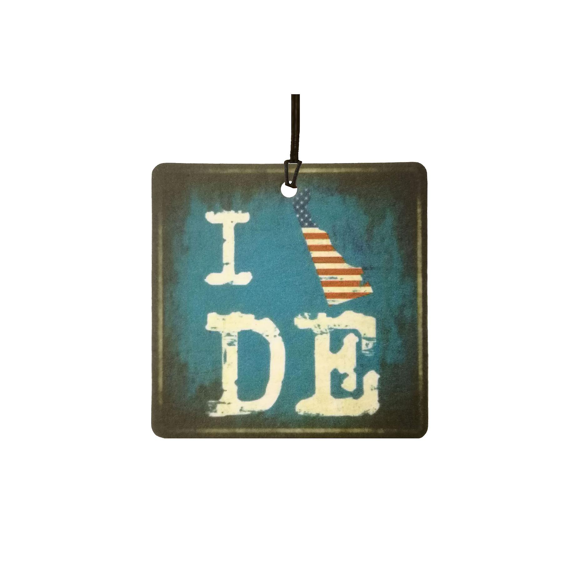 I Love Delaware The First State Car Air Freshener