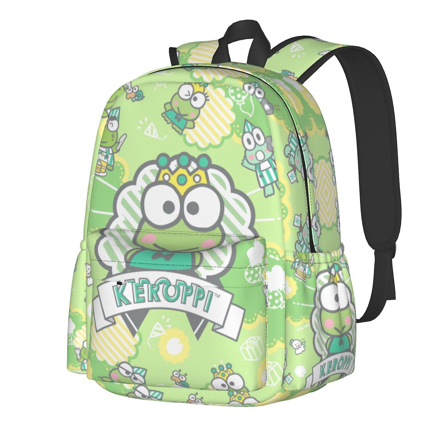 学校用Keroppi 3Dバックパック、かわいいブックバッグデイパックカワイイカレッジラップトップバックパック、パターン-14