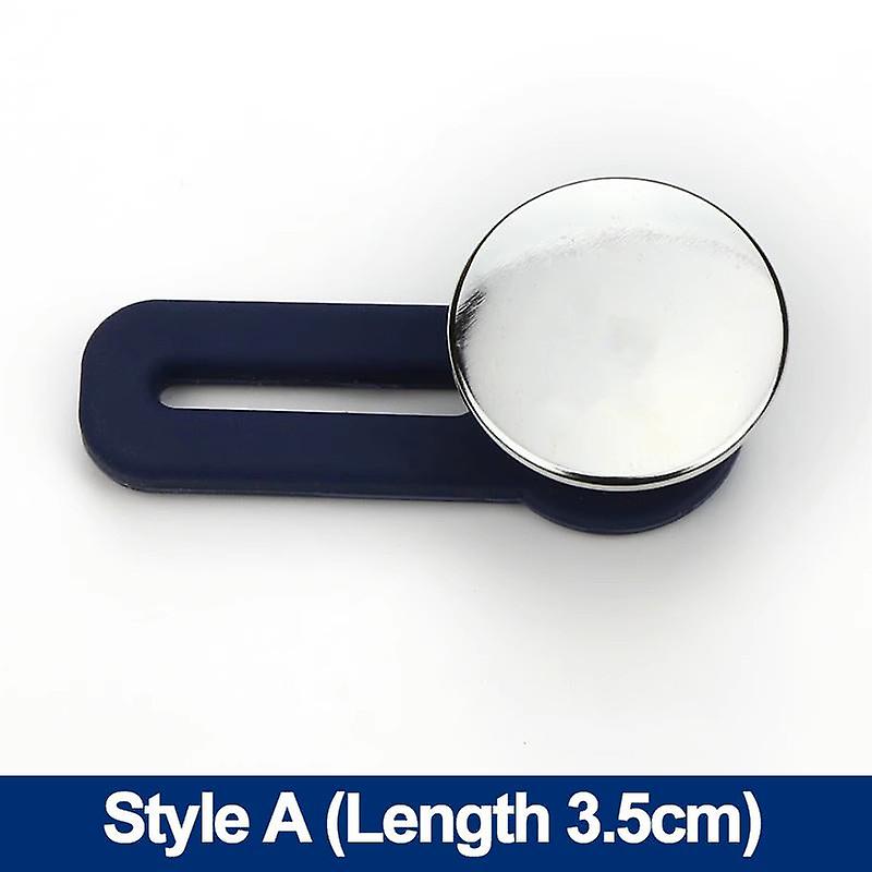 Metall Jeans Knapp Förlängare Gratis sömnad Justerbara Byxor Midja Extender Knappar Infällbart Midjeband Spänne DIY Kjolar Byxor