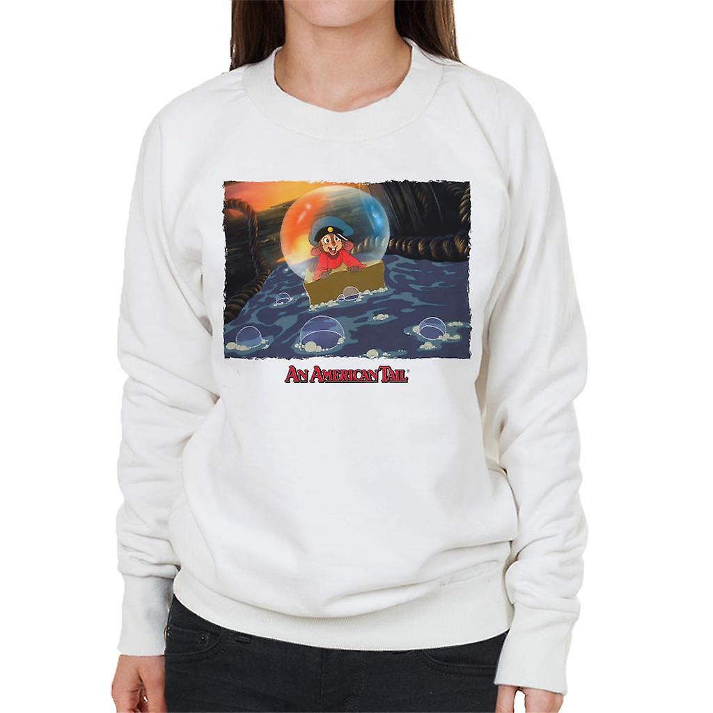 An American Tail Fievel Mousekewitz Stuck In A Bubble Women's Sweatshirt