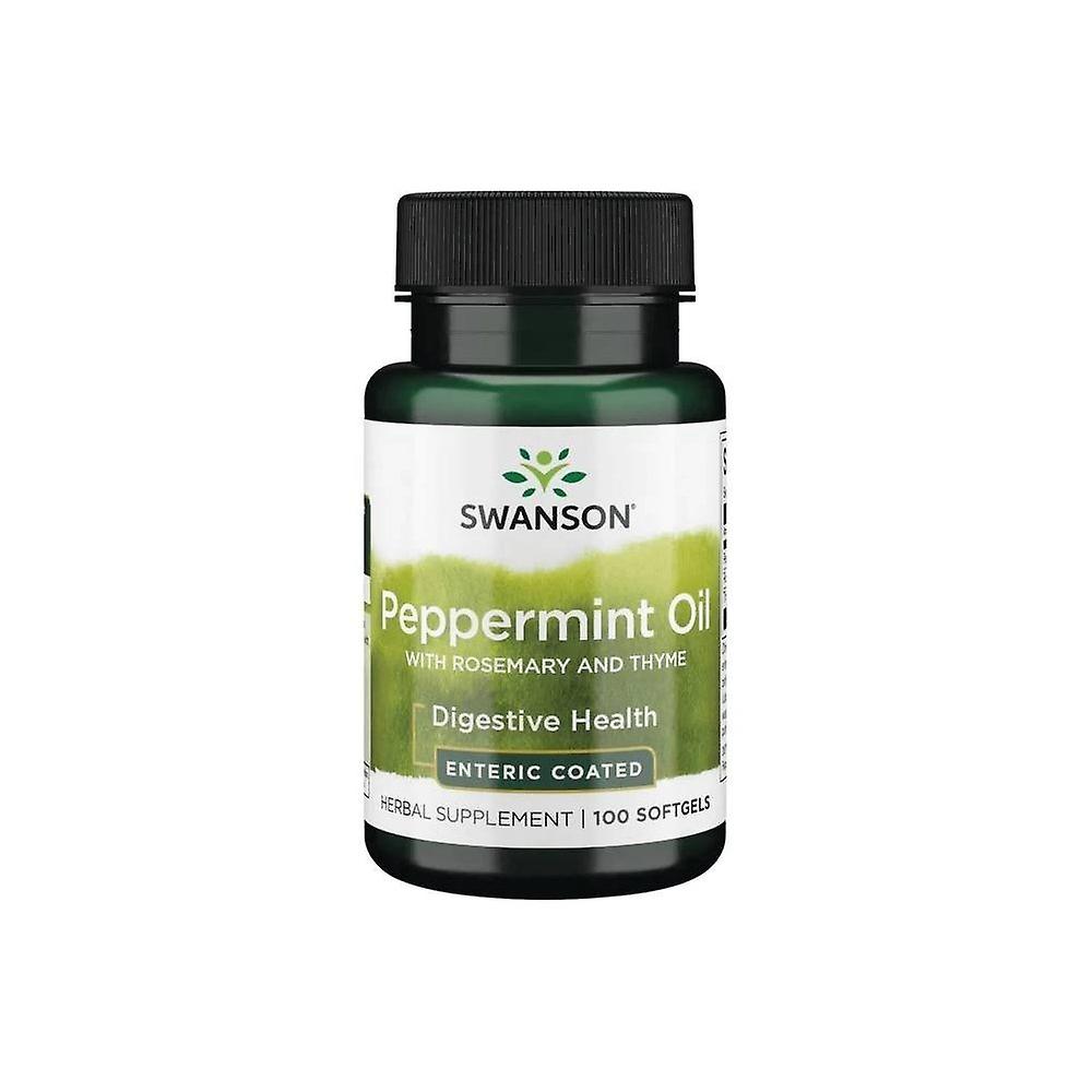 Swanson peppermint oil combination 100 capsules 7635