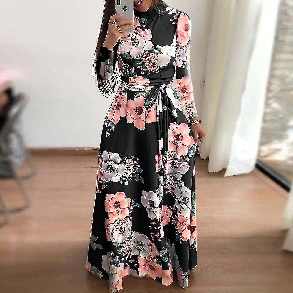 Femeile rochie de vară de primăvară / vară de flori de imprimare cu mânecă scurtă rochie mare leagăn rochie de femei de îmbrăcăminte pentru femei