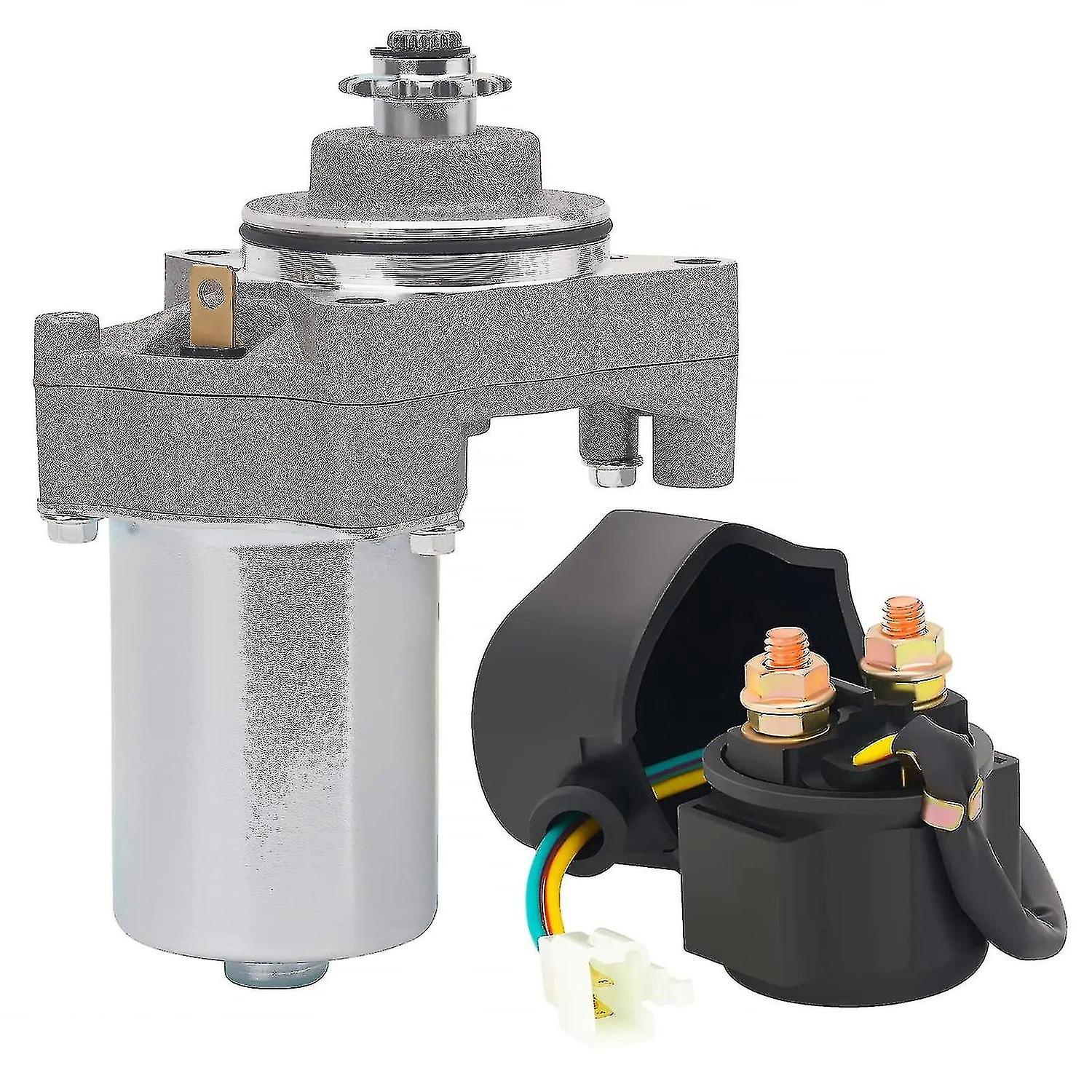 מנוע התנעה עם ממסר סולנואיד תואם50 סמ"ק 70 סמ"ק 90 סמ"ק 100 סמ"ק 110 סמ"ק 125 סמ"ק טרקטורונים אופני עפר אופני בור 