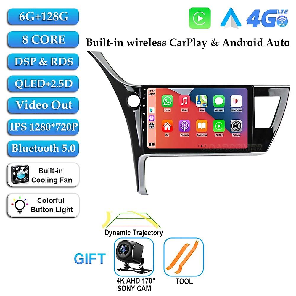 Android 13 Auto For Toyota Corolla 11 Auris E180 2017 2018 2019 Car Radio Multimedia Video Gps Navigation Stereo Bt Carplay 2din