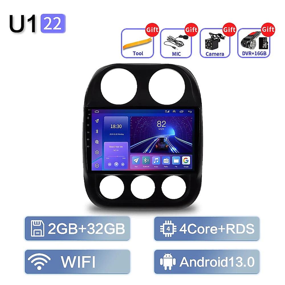 For Jeep Compass 2009 - 2015 Car Radio Multimedia Video Player Navigation Gps  2 Din Multimedia Player Navigation Carplay