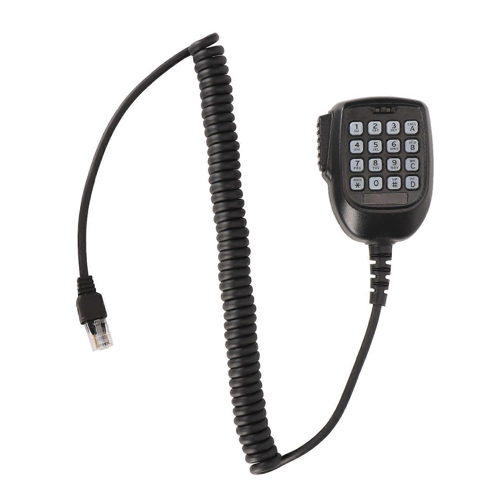 2 Way Radio Hand Mic Universal Walkie Talkie Handheld Speaker Microphone with Button for KENWOOD