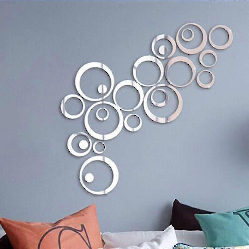 Crystal 3d Mirror Wall Stickers Acrylic Stereo Circle