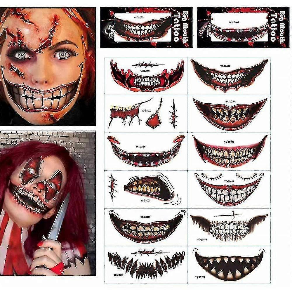 12sheet Halloween Graphic Tattoo Sticker