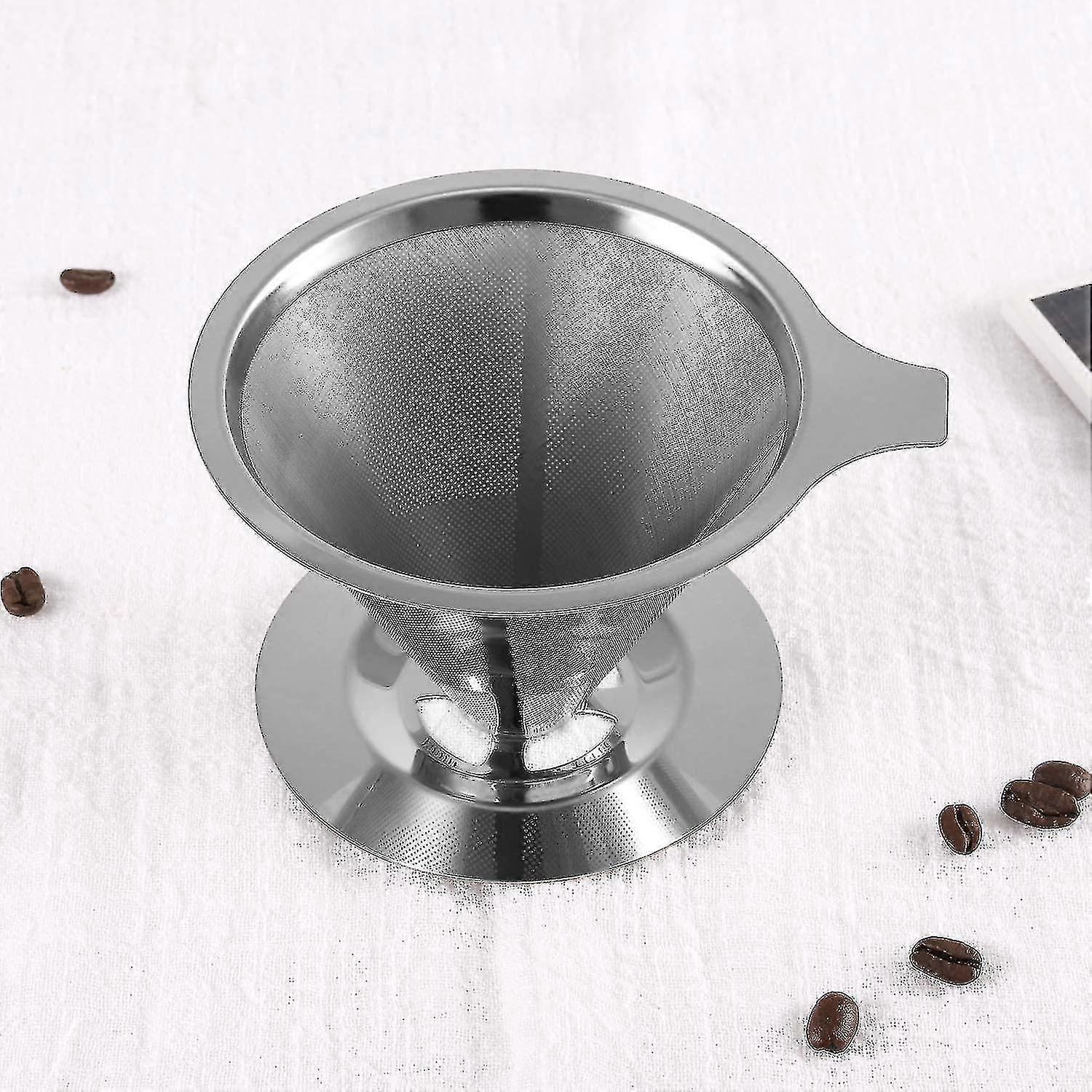 Filtre à café réutilisable sans papier en acier inoxydable