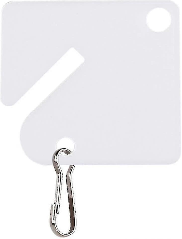 60 Pcs Key Tags Blank Plastic Upgrade Round Split Ring Durable Key Identify Tags Bulk Key Tags For Key Cabinet