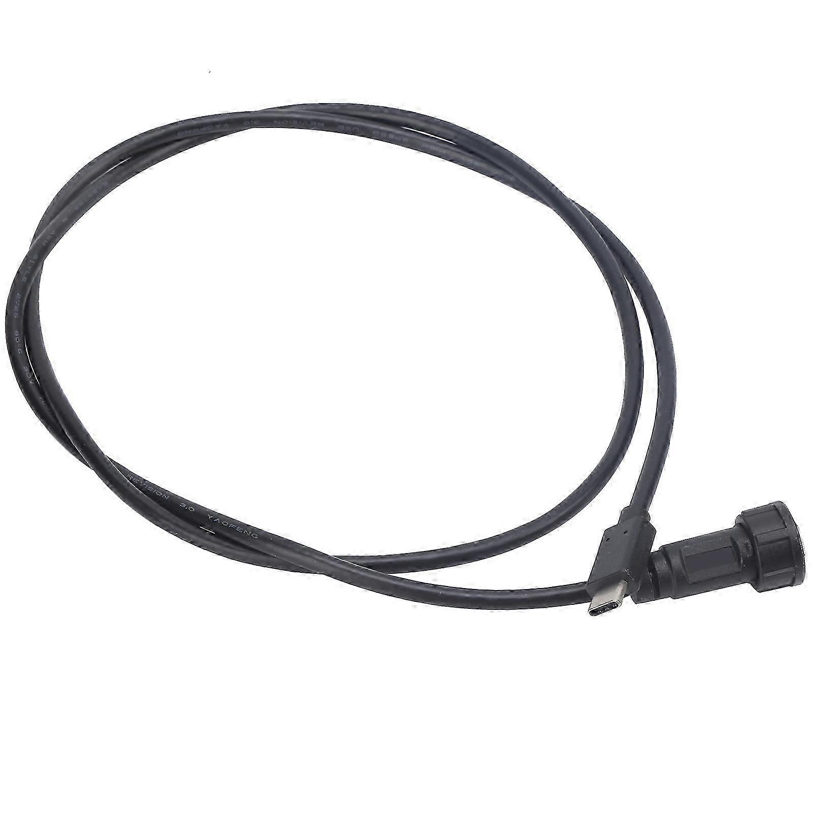 Waterproof Type C Connector Male Panel Mount Socket E10TPCBAM/TPCAM 1M Wired Snap Lock