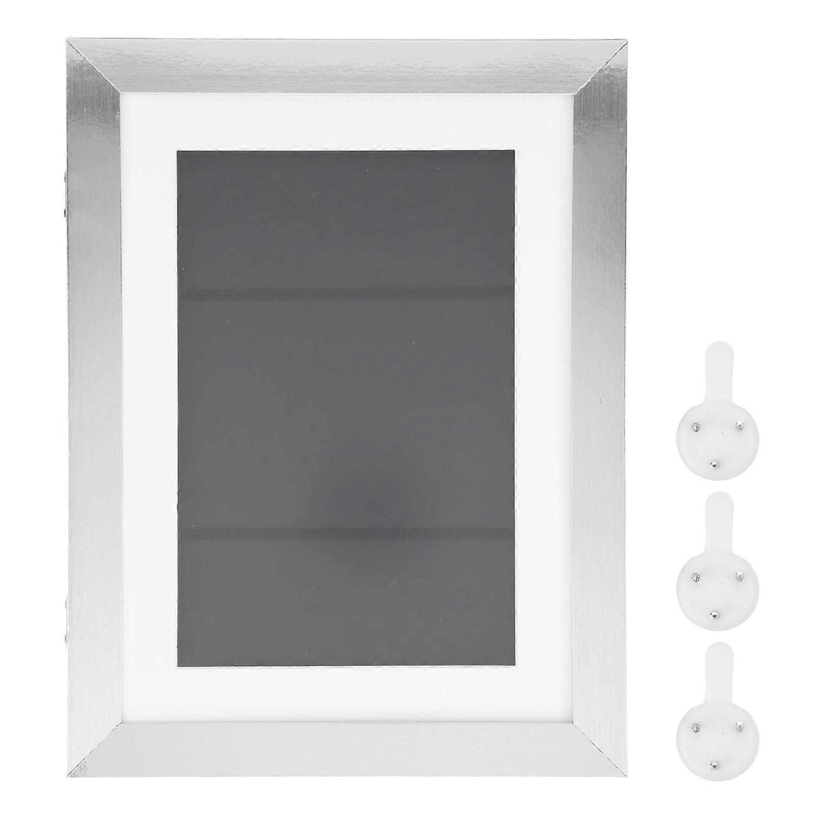 Kids Art Frames DIY Artwork Picture Front Openning Frame Children Drawing Display Silver