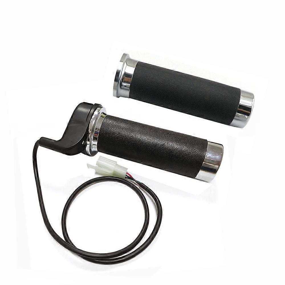 A pair Throttle Handle Twist Grips Left and Right for Electric Bike Scooter 25mm Handlebar