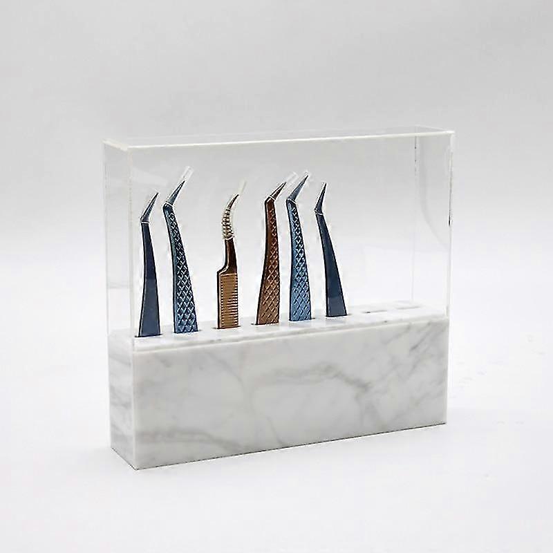 tweezers eyebrow storage lashes holder stand eyelash(white tweezer
