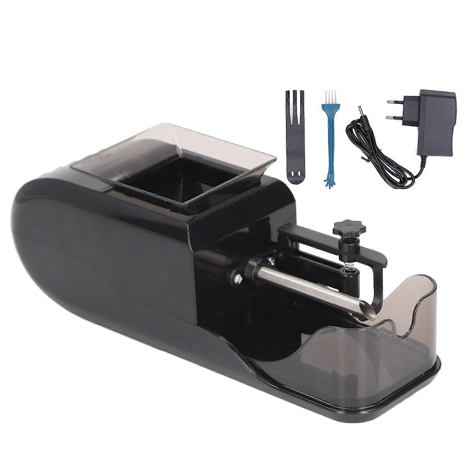 Cigarette Rolling Machine Electric Automatic 8mm Auto Cigarette Injector Machine 100-240V Black EU Plug