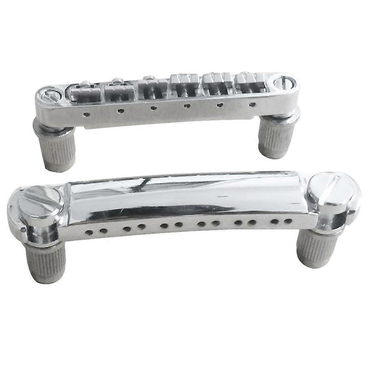 Electric Guitar Bridge, Standard 12 String Size Guitar Bridge Full Set Bridge Tail Stud Zinc Alloy