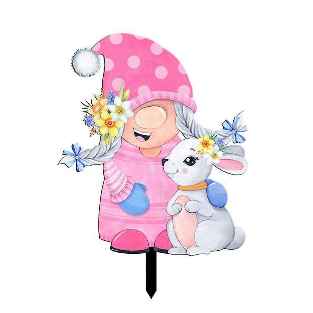  Easter Bunny Decoration for Yard Decoration Flower Pots Gnome Easter