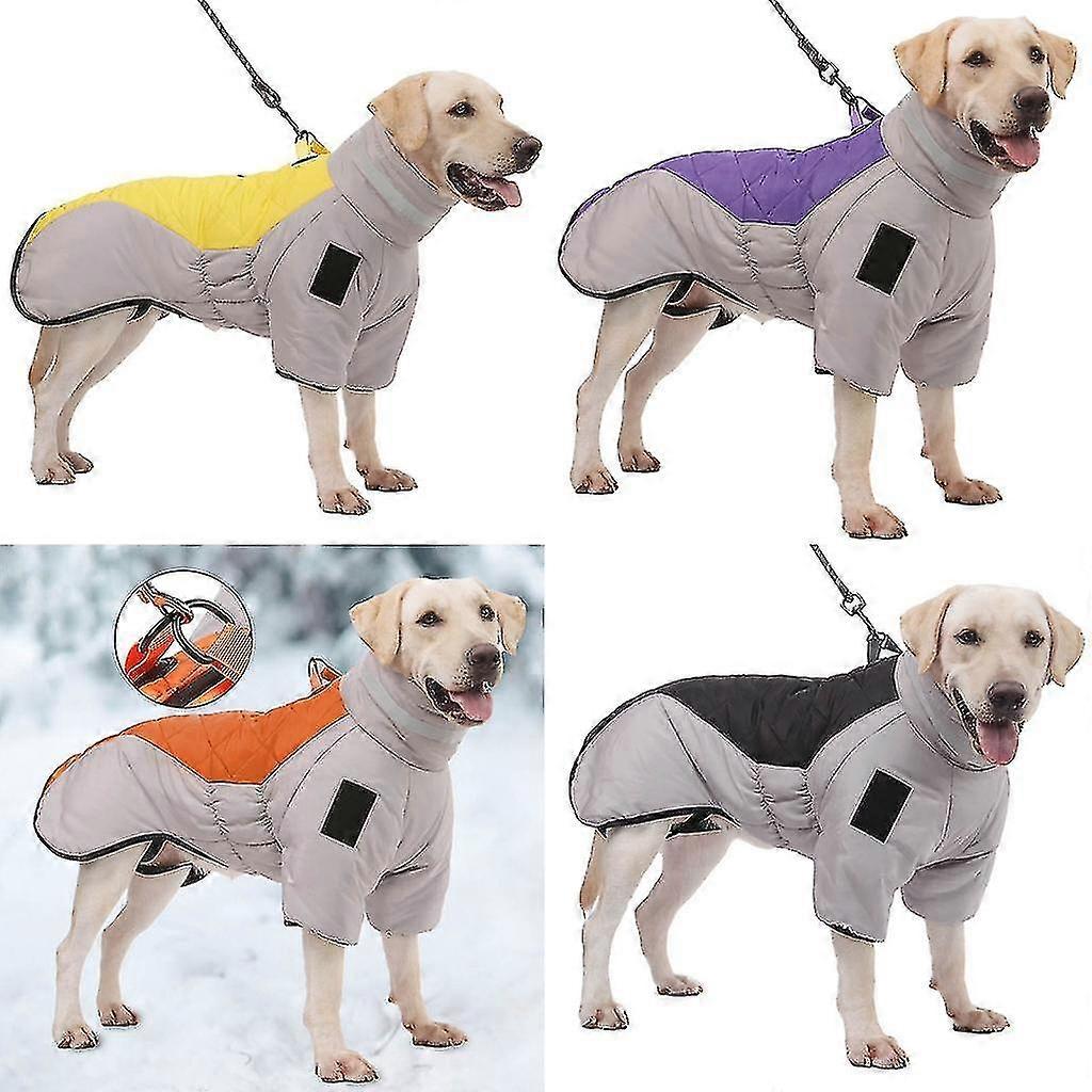 Padded Dog Jackets Reflective Dog Winter Coat Comfortable Zip Up Clothes