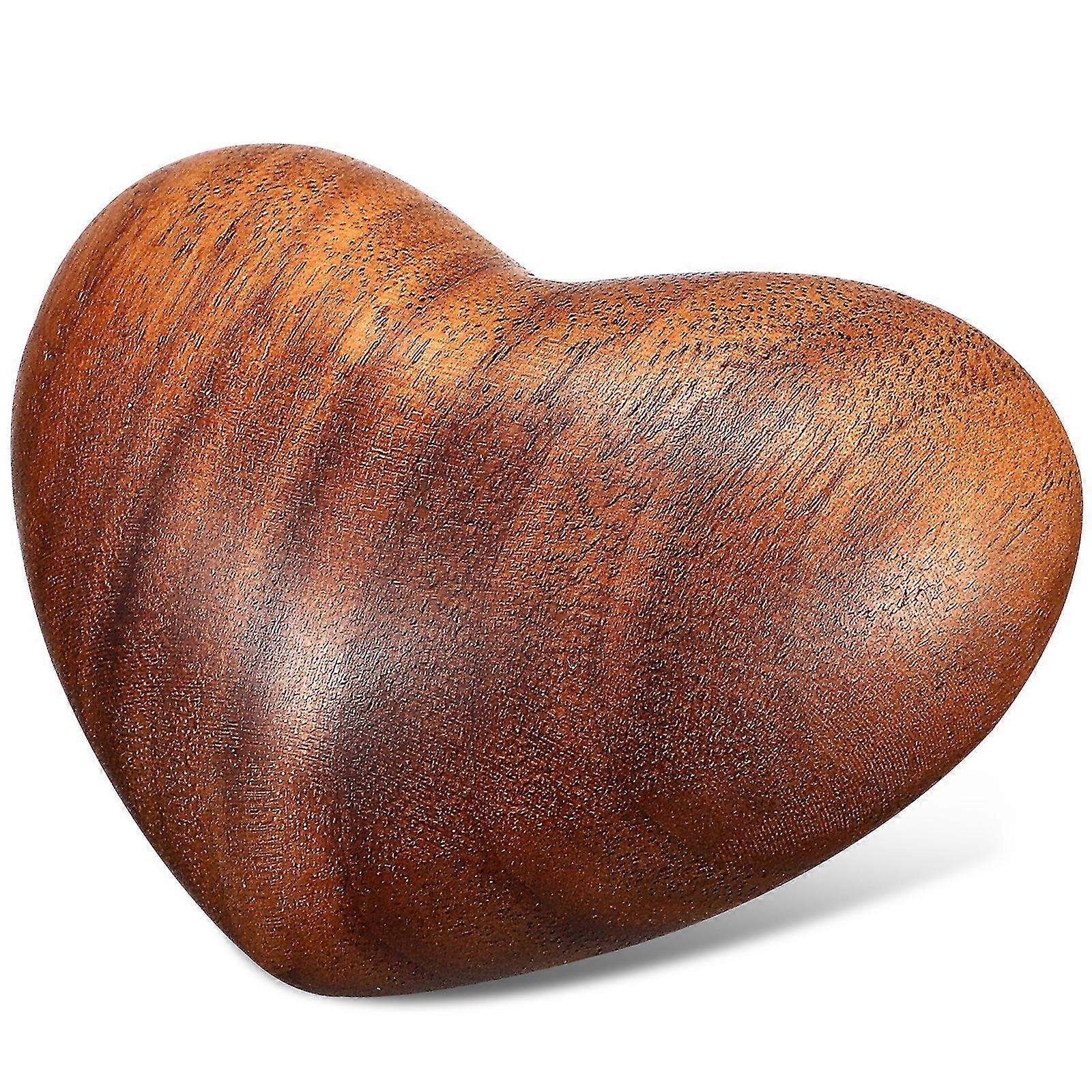 Wood Comfort Heart Wooden Love Heart Decorative Carved Ornaments Gift For Friends Family
