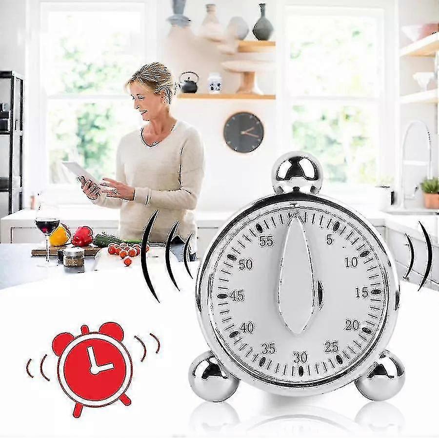 60 Minutes Kitchen Mechanical Timer Baking Cooking Reminder