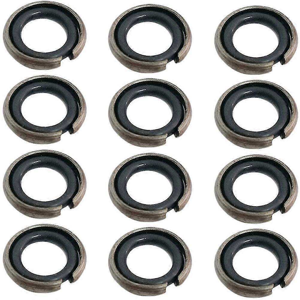 12 Sets Impact Wrenches Retaining Ring Drive Socket Retainer Ring Rubber O-rings