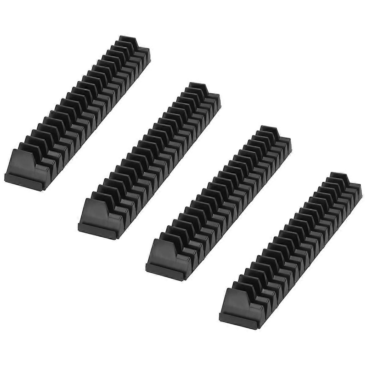 4sets Tool Magnetic Wrench Organizer for Drawer Storage Modular Wrench Organizer Fits Small & Large Size Wrench
