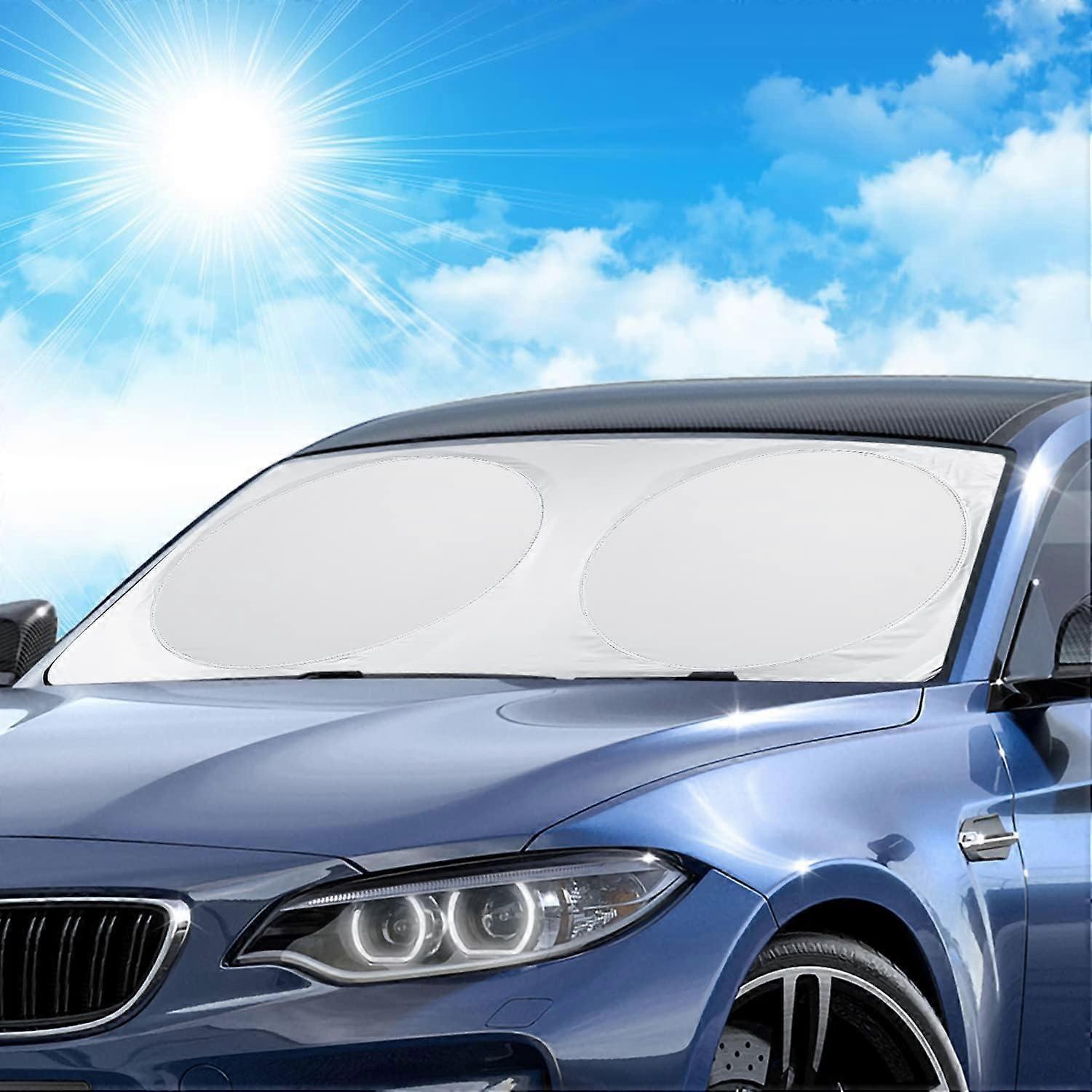 LEWONPO Car Windshield Sunshade  Car Front Windshield Sun Shade Foldable Windscreen Sunshad Blocks UV Rays Sun Visor Protector Sun Reflector for SUV T