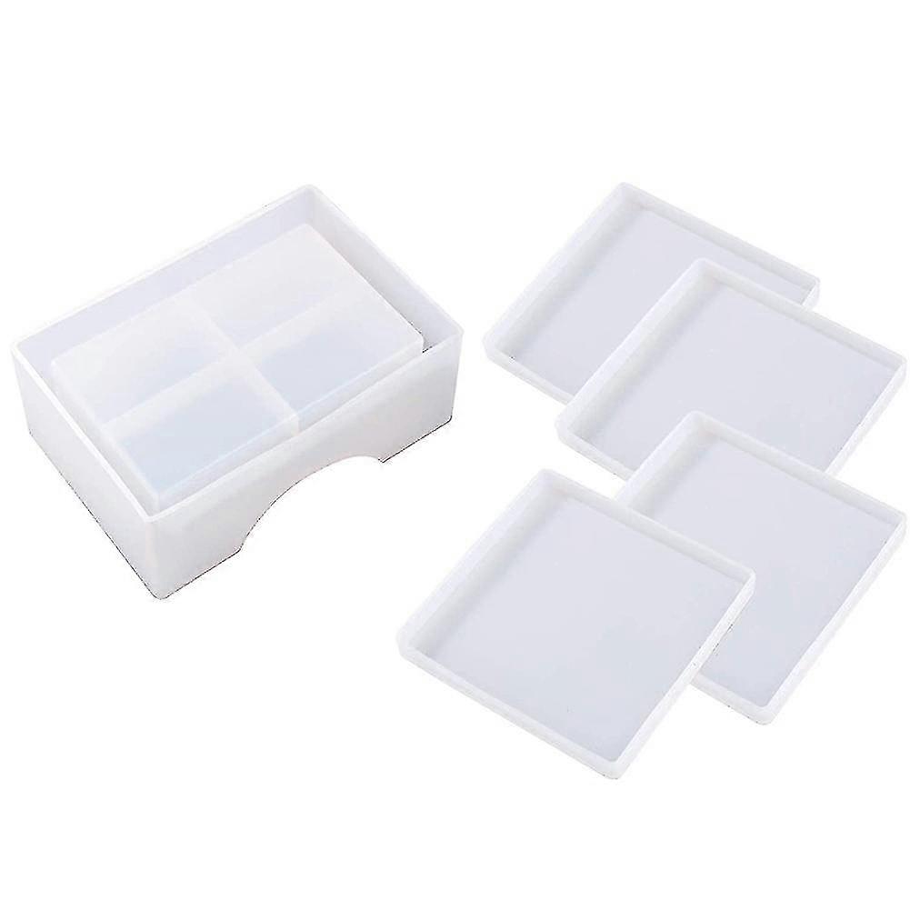 silicone coaster molds compatible with resin casting, cups mats, home decoration