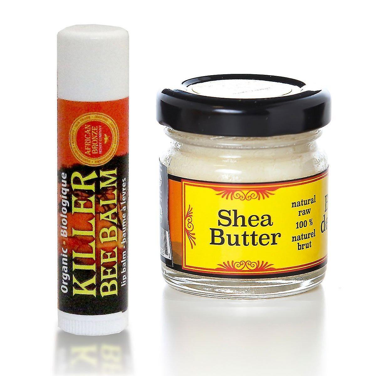 Muzxr-リップバームトリートメントスキンケアセットナチュラルハニーリップバームシアバターHzp