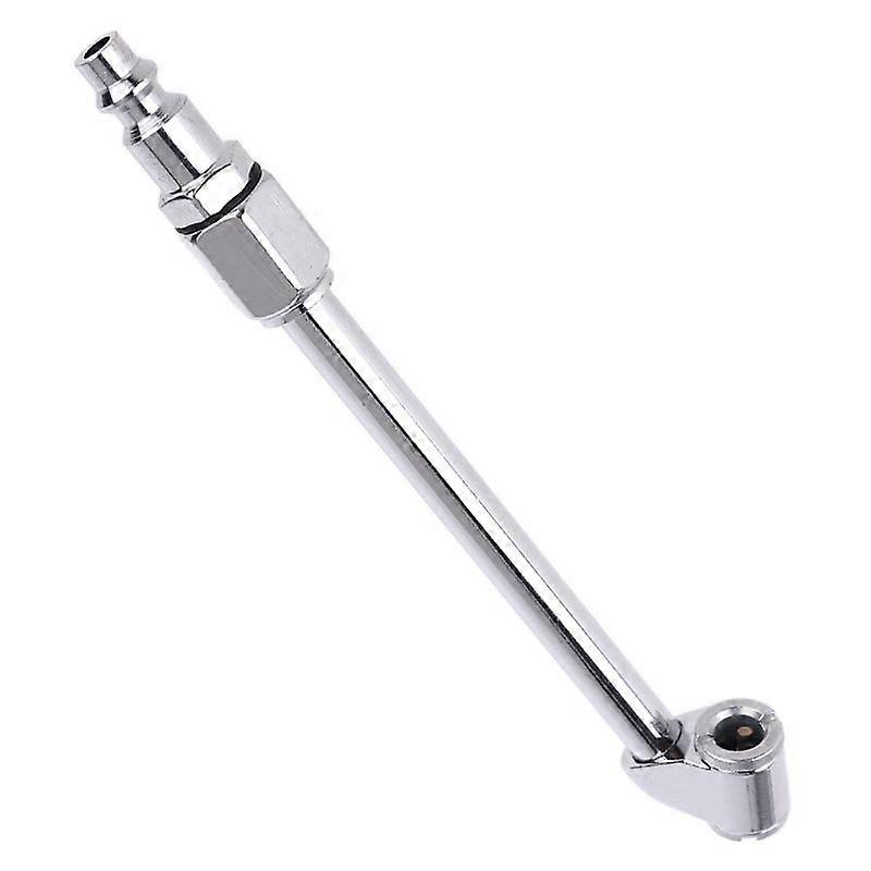 RV Air Chuck 1/4 inch Heavy Duty Open Flow Straight Lock On Tire Chuck with Clip for Inflator Gauge Compressor Dual for