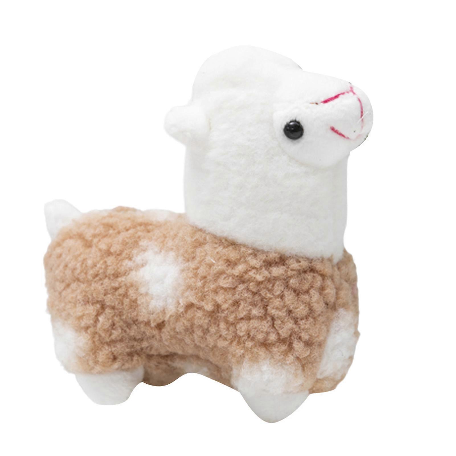 Plush Cartoon Alpaca Stuffed Doll Schoolbag Accessories Pendant Kid 11*5.5*12cm
