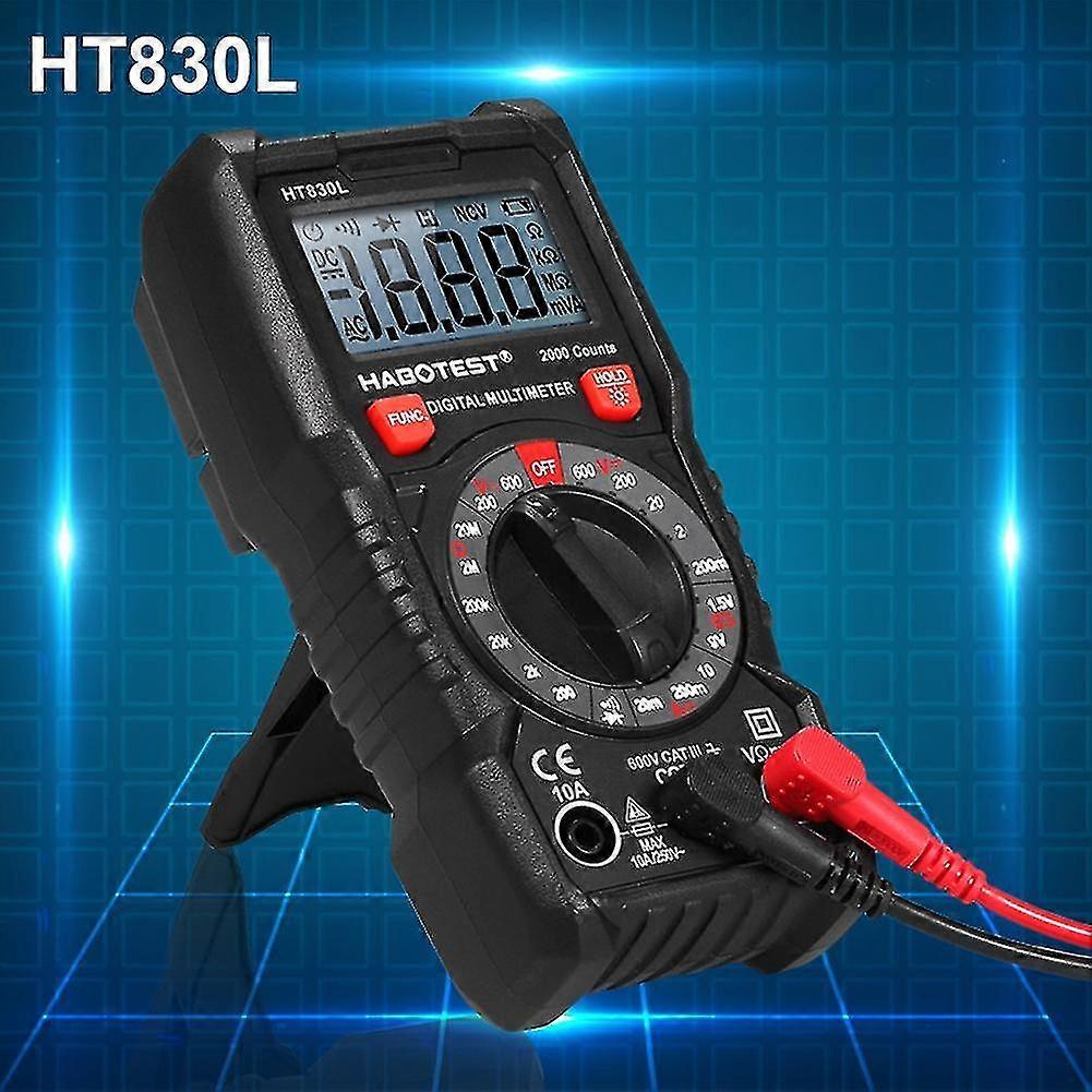 Habotest Ht830l Digital 2000 Counts Multimeter Voltmeter Voltage Current Meter Jikaix