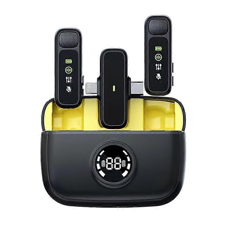 2i1 trådlös Minimikrofon Lighting + USB-C-kontakt, brusreducering WIWU-WM003