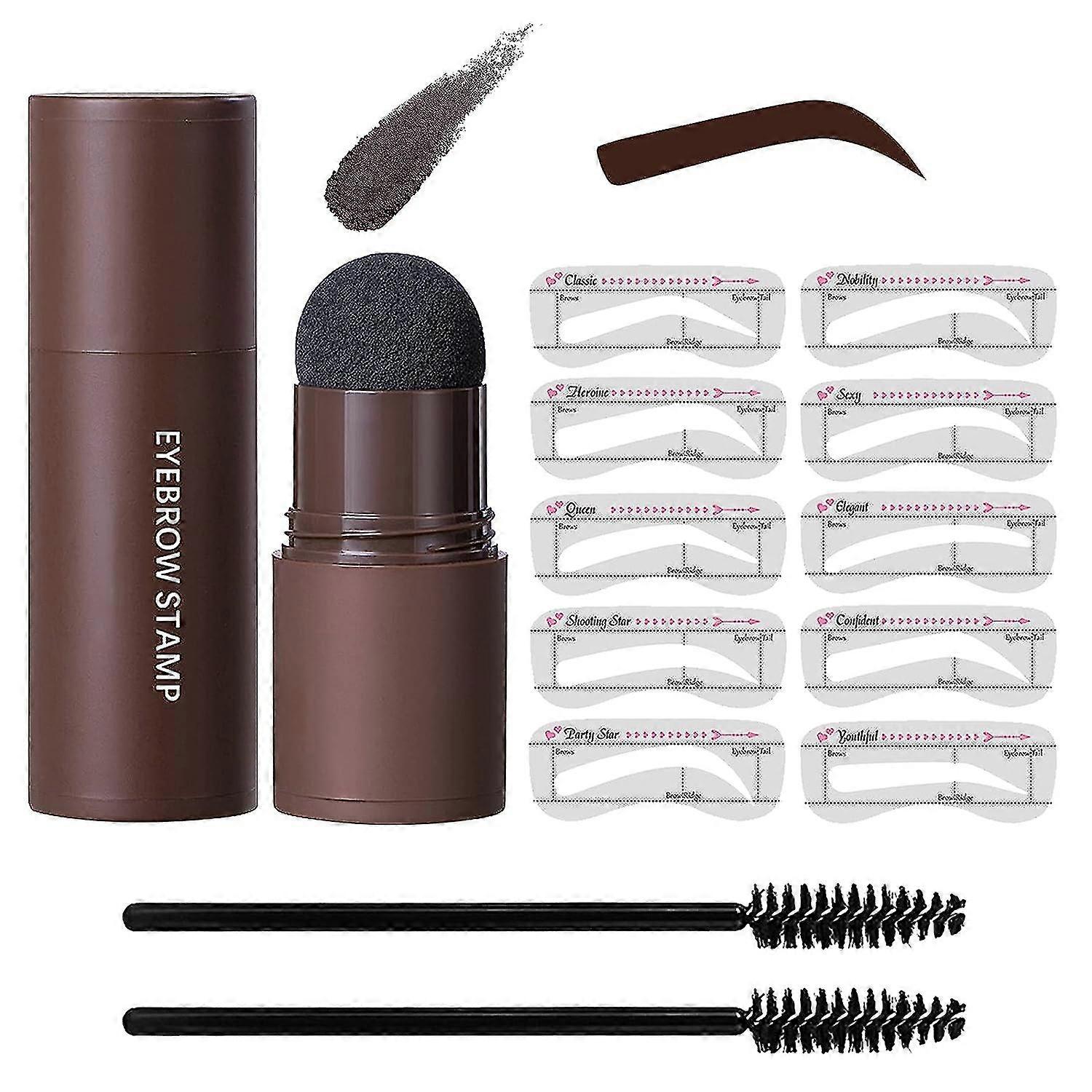 Eye-brow Stamp Stencil Kit, Waterproof Brow Stamp Shaping Kit Eyebrow Definer