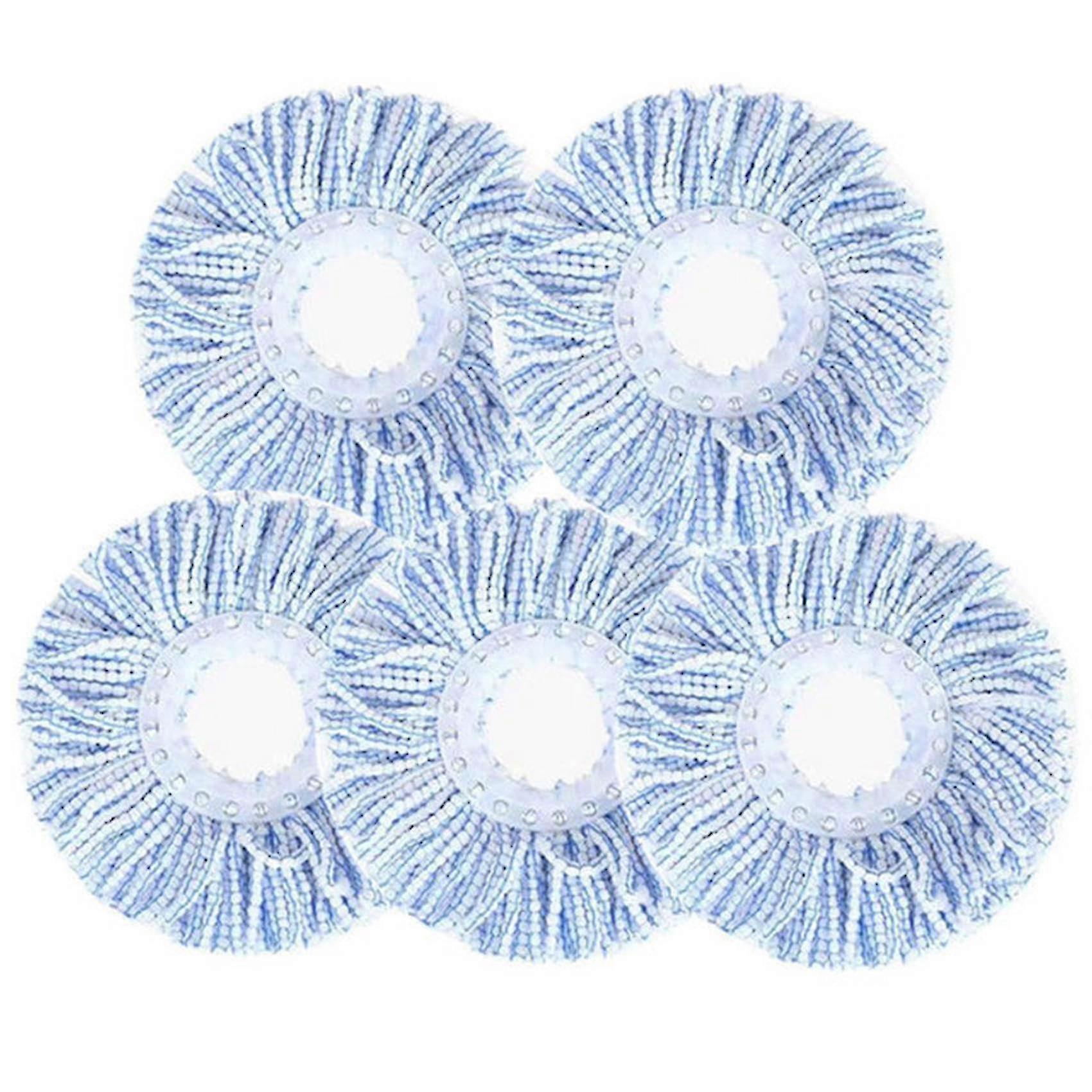 5 Pcs Mop Head Rotating Cotton Pad Compatible With Scrubbing Round Cleaning Tool
