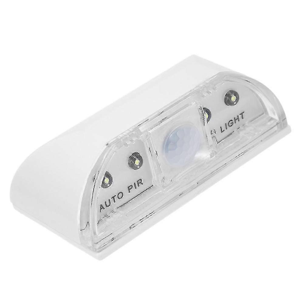 4led Pir Infrared Detection Motion Sensor Home Door Practical Keyhole Light Lamp