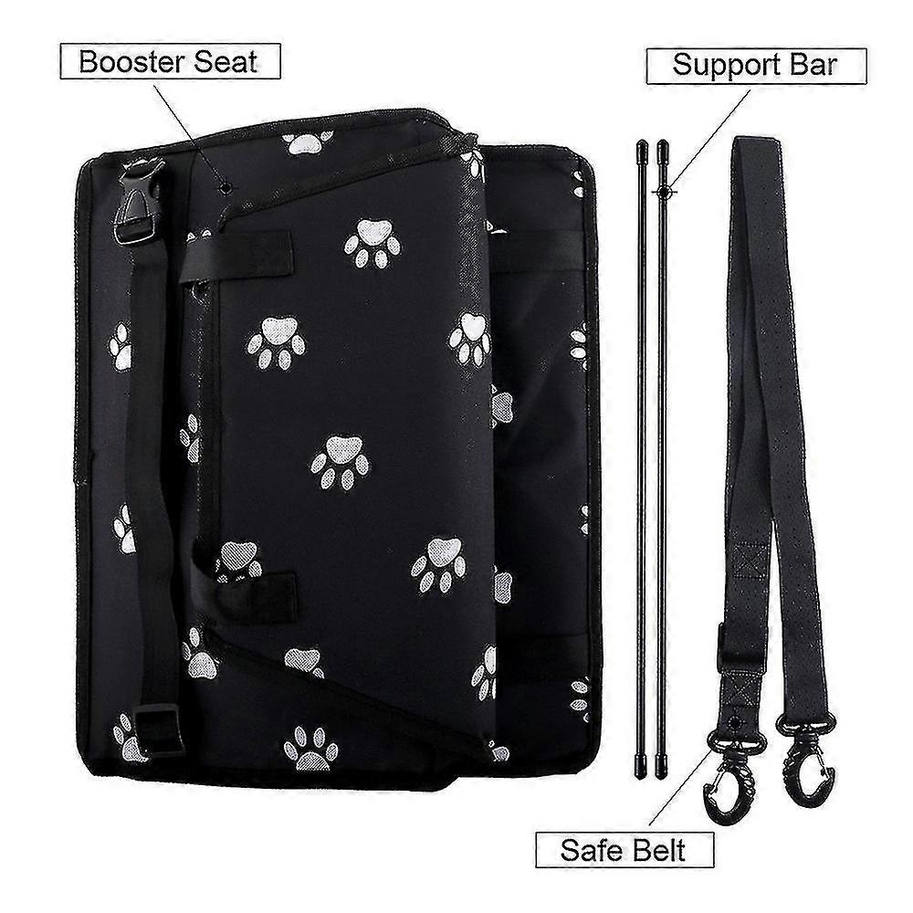 Pet Reinforce Car Booster Seat For Dog Cat Portable And Breathable Bag