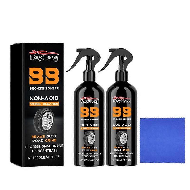 120ML syrefri hjulrens for lastebil og bil tøff hjulrengjøring 2 stk