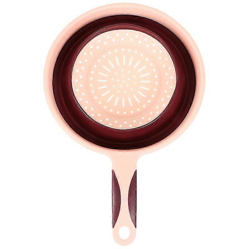 1pc Folding Vegetables Drain Basket Hallow-out Kitchen Fruit Drain Basket