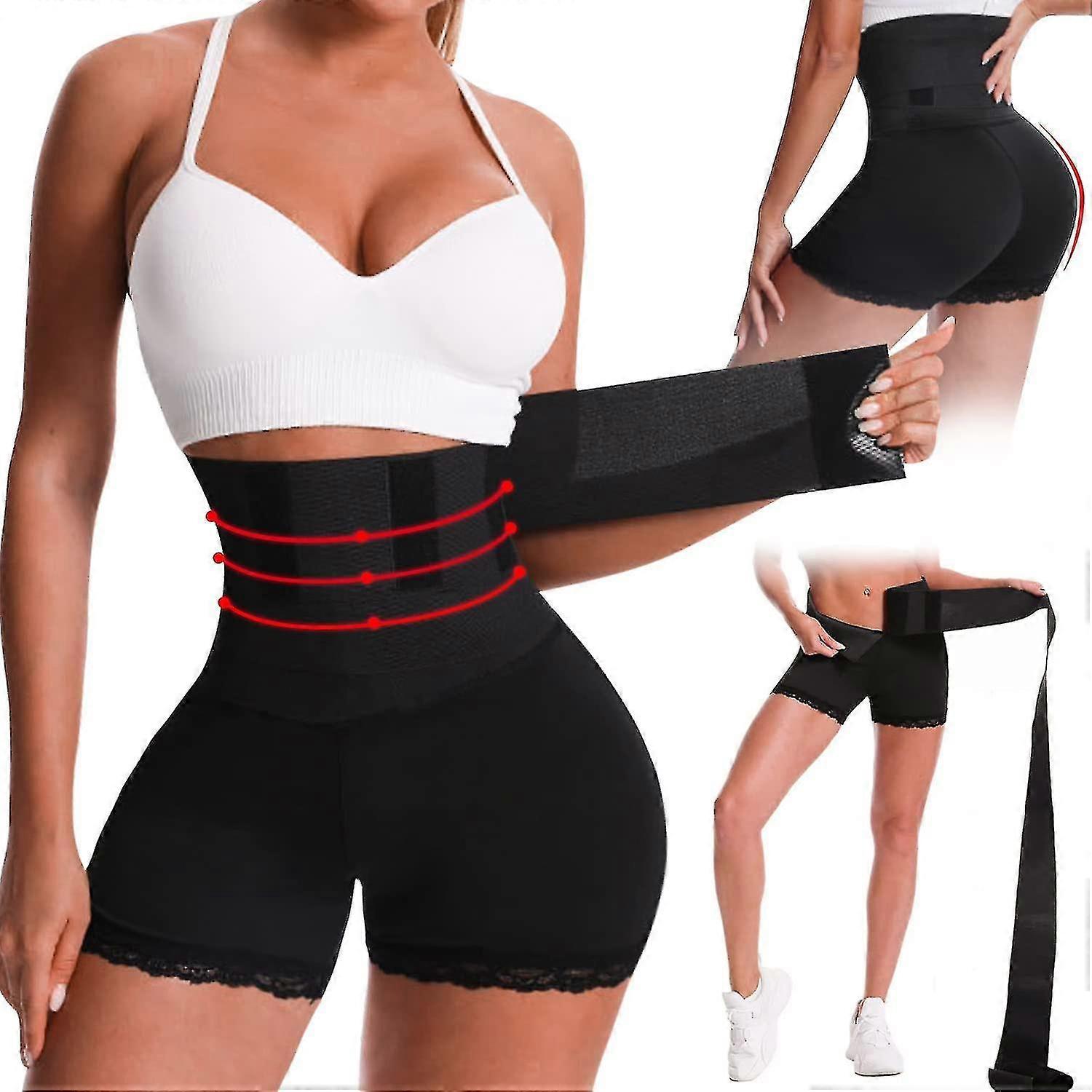 مدرب الخصر للنساء أسفل البطن الدهون ورفع المؤخرة، الخصر سينشر Shapewear أسود، لفائف المعدة