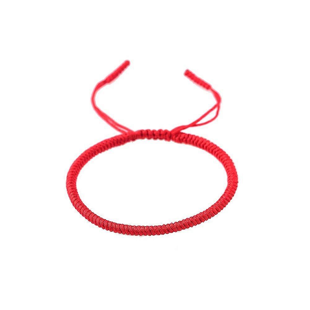 Handmade Bracelet,Buddhist Gift,Tibetan Good Luck String Armband for Women,Men,Teens,Adjustable Size,Friendship Present,Handcrafted Rope Woven Chakra